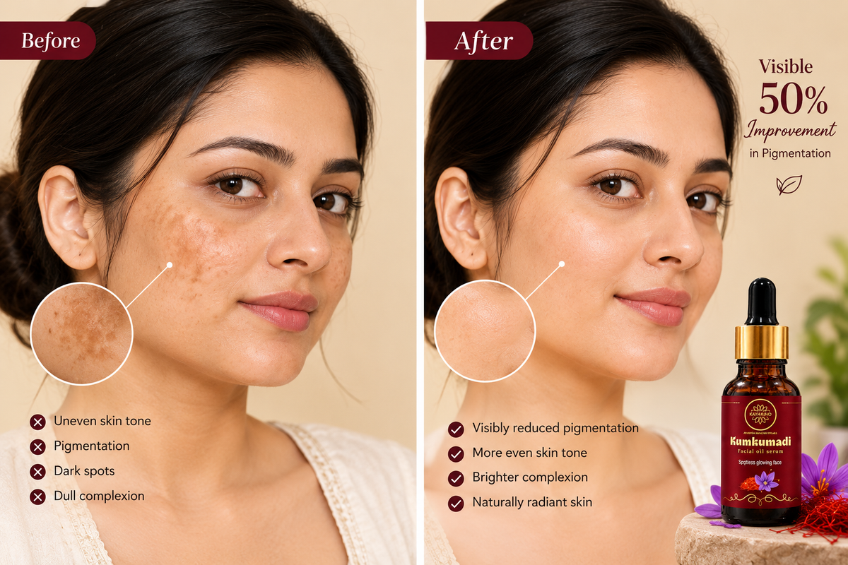Kumkumadi facial oil serum